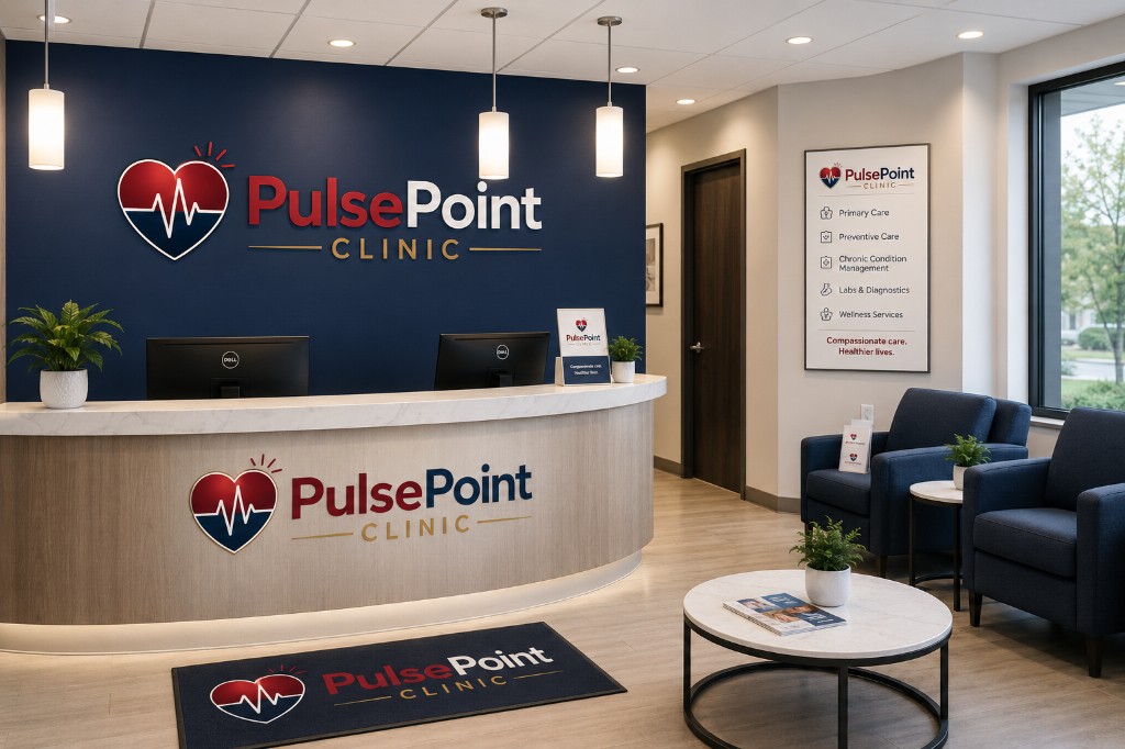 PulsePoint Clinic reception and waiting area