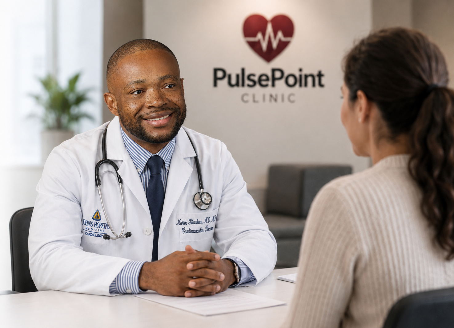 PulsePoint Clinic physician consulting with a patient